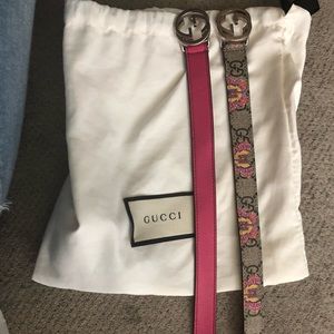 100% Authentic Girls Gucci Belts in size Large.